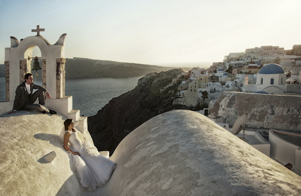 creative and artistic wedding photo by Photopek, Greece wedding photographer | via junebugweddings.com