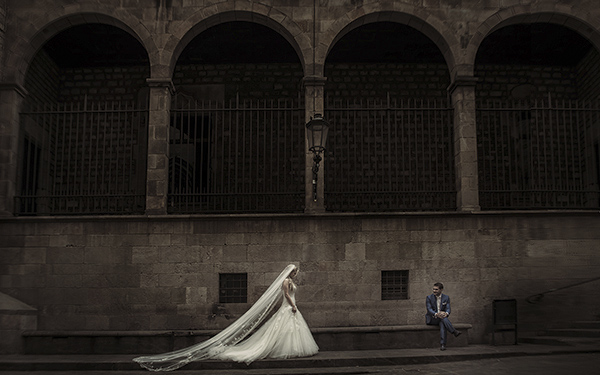 creative and artistic wedding photo by Photopek, Greece wedding photographer | via junebugweddings.com