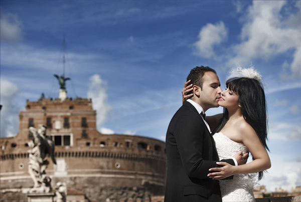 creative and artistic wedding photo by Photopek, Greece wedding photographer | via junebugweddings.com