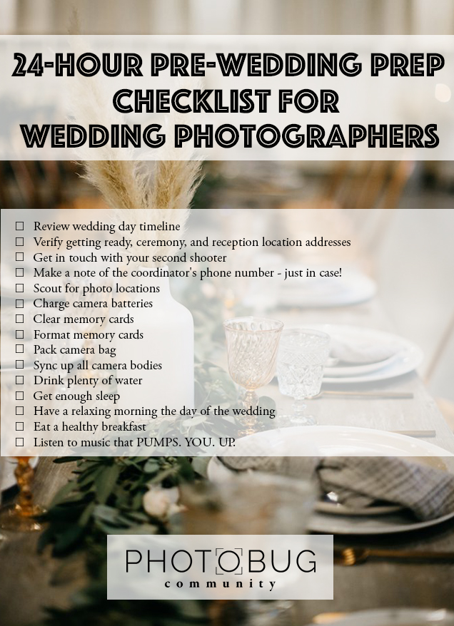 wedding photo checklist