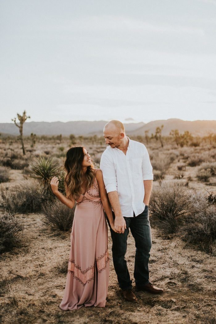 engagement outfit inspiration in the desert