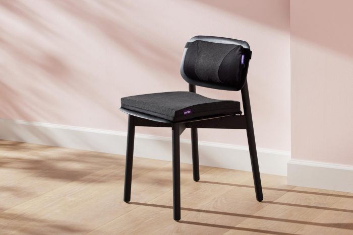 Coussin de chaise de bureau violet essentiel photographe 