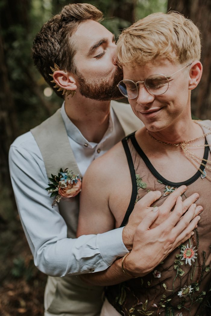 lgbtq couple embracing