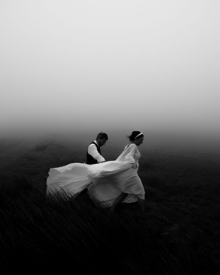 elopement on Conor Pass moody shot