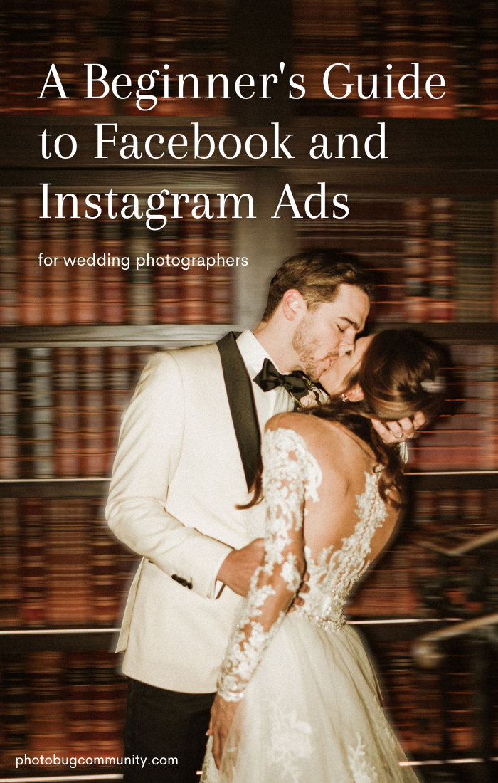 publicités facebook et instagram pour les photographes de mariage