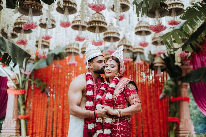 colorful traditional and cultural wedding photo